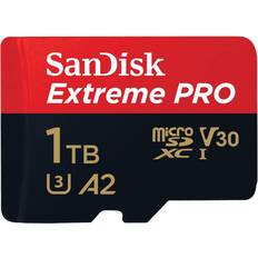 SanDisk Extreme Pro MicroSDXC Class10 UHS-I U3 V30 A2 200/140MB/s 1TB +SD adapter