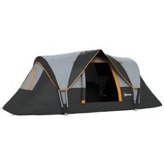 OutSunny 5-6 Man Dome Camping Tent - Light Grey