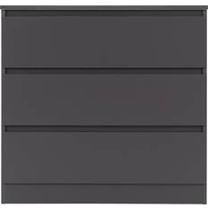 SECONIQUE Malvern Grey Chest of Drawer 80x77cm
