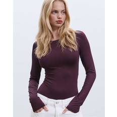 Lila Shapewear & Underplagg Stradivarius Lila Body Polyamide Långa Ärmar