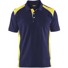 Arbetsöverdelar Blåkläder 3324 Short Sleeve Polo Shirt - Navy/Hi-Vis Yellow