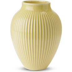 Knabstrup Keramik Grooves Light Yellow Vase 20cm