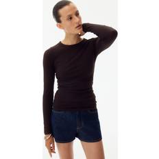 H&M Dark Brown Long Sleeved Nursing Top XS