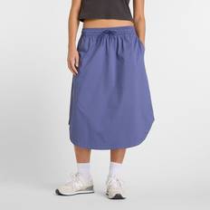New Balance Women Skirts New Balance Damen Twill Midi Skirt Polywoven - Blau