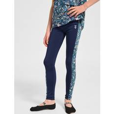 Blå - Fitness Strømpebukser & Stay-ups Hummel HmlJR Mix Leggings - Blues/Riverside