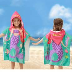 Dressing Gowns Temu Single Piece Girls Bathrobe Featuring Animal Cartoon Designs - Beach Indoor