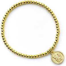 Football Club Gold Finish Ball Bead Bracelet
