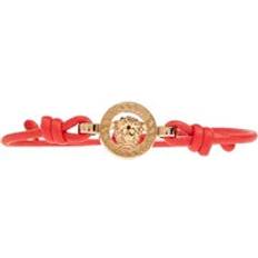 Versace Armbånd Versace Unisex Læderarmbånd Tilbehør - Rød