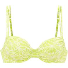 Polyester Bikiniöverdelar Venice Beach Bikiniöverdel Limette - Vit