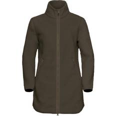 Jack Wolfskin Overtøj Jack Wolfskin Women's High Curl Fleece Coat - Obsidian Moss
