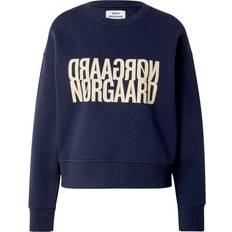 Mads Nørgaard Dame Sweatere Mads Nørgaard Original Sweat Tilvina Langærmede Bluser - Navy