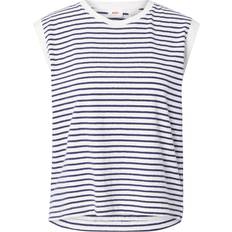 Levi's Dame Toppe Levi's Overdel Boxy Tank Top T-shirt - Navy/Hvid