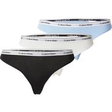 Calvin Klein Lav talje Trusser Calvin Klein Underwear Slip lyseblå / sort / hvid