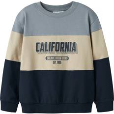 Jersey Sweatshirts Børnetøj Name It Regular Fit Sweatshirt - Navy Blazer California
