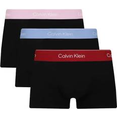 Calvin Klein Icon Cotton Stretch Low Rise Trunk 3-pack - Black Bodies W/ Fall Berry/Frozen F
