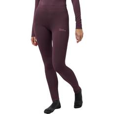 Recycled Materials - Women Base Layer Trousers Jack Wolfskin Infinite Warm Pants Women - Amaranth