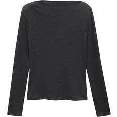 Bådudskæring T-shirts Mango Lilobar Shirts - Antracit