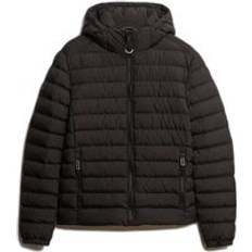 Superdry Herr Jackor Superdry Jacka Hooded Fuji Padded Jacket - Svart