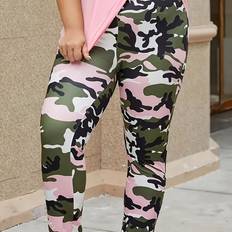 Camouflage - Women Underwear Temu Camo Leggings For Women Stretchy Comfortable High-waist