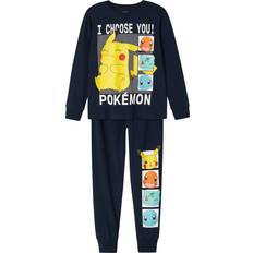 Name It Enfärgade Nattplagg Name It Pyjamas Nkmabel Pokemon - Marinblå/Gul/Mint/Vit