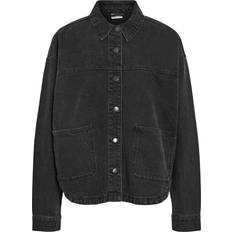 Jeansjackor Noisy May Avslappnad Jeansjacka NMKETTIE - Svart