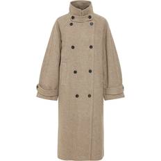 Ichi Dam Kappor & Rockar Ichi Women's Coat Ihgaziva Ja - Marron