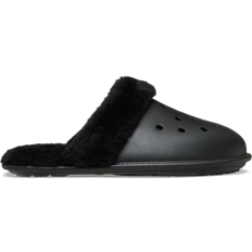 Crocs Black Slippers Crocs Classic Fuzz Scuff Slippers Unisex - Black
