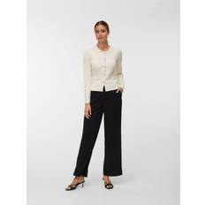 Knappar Koftor Vero Moda Vmelise Stickad Kofta - Ecru