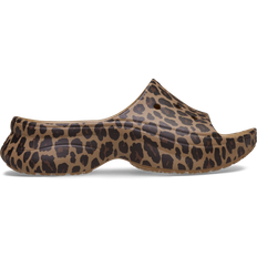 Multicoloured Slides Crocs Bae Animal Slides - Sepia Leopard