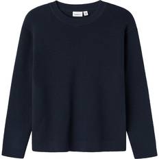 Name It Striktrøjer Name It Regular Fit Striktrøje Nesolle - Mørkeblå