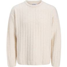 Jack & Jones Återvunnet material Tröjor Jack & Jones Stickad Tröja Beige