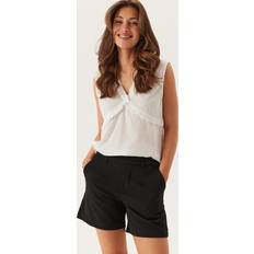Dame - Skind Shorts Object Objlisa Mw Re Shorts - Black