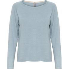 Woman Sweater Annemarie Solid - Bleu