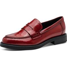 Marco Tozzi Lågskor Marco Tozzi Damen Slipper Klassischer Penny Loafer Mit Losen Einlagen - Rot