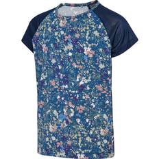 Hummel Blomstrede Overdele Hummel HmlJR Mix Dress Blues Riverside T-shirt - Blues/Riverside