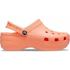 Crocs Kvinnors Klassiska Platåtofflor Papaya