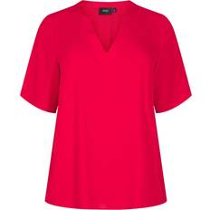 Zizzi Överdelar Zizzi Bluse Vanni - Rot