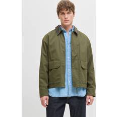 Bomull Ytterkläder Jack & Jones Praktisk Jacka Grön