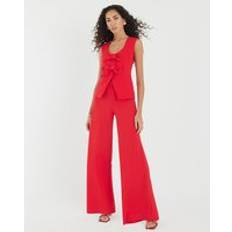 River Island Womens Red Sleeveless Bow Hybrid Jumpsuit