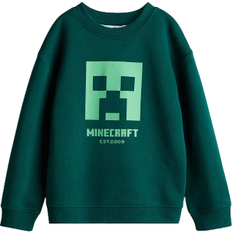 Minecraft Children's Clothing H&M Boys Minecraft Printed Sweatshirt - Dark Green