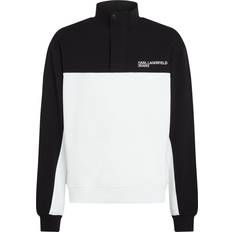 Karl Lagerfeld Herr Tröjor Karl Lagerfeld Jeans Sweatshirt Polyester Hoodies - Svart Vit