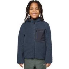 Kids Hooded Fleece Ice Curl Hood Jacket - Midnight Sky