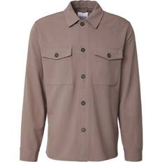 Lindbergh Herre Jakker Lindbergh Superflex Overshirt Mand Deep Sand Mel Blazere