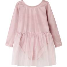 Name It Ensfarvet Kjoler Name It Nmfleonora Tulle Dress Gymnastikdragt Med Skørt - Lyserød