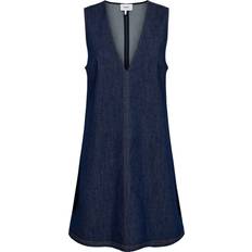 Nümph Kjoler Nümph Nuhally Dress Kjole Hally - Blue Denim