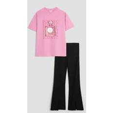 River Island Girls Pink Perfume T-Shirt Set