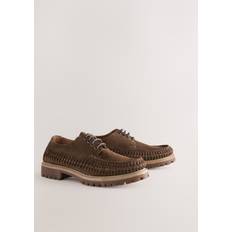 Syntetisk Sejlersko NEXT Edit Weave Chunky Boat Shoes - Brun