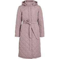 Vila Lång Quiltad Kappa - Lila - 38