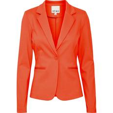 Orange - Women Blazers Ichi Women's Blazer - Orange