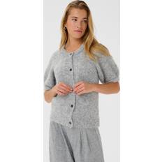 Slim Koftor Kaffe Kaemilie Cardigan - Grey